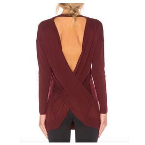 Vimmia Shavasana Reversible Sweater in Burgundy S. New with tags